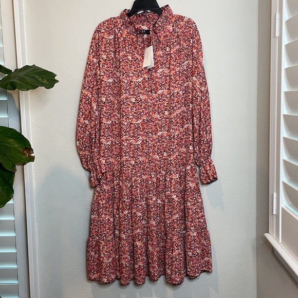 NWT Anthropologie O.P.T. Maxi Floral Ruffle Dress - Picture 3 of 12